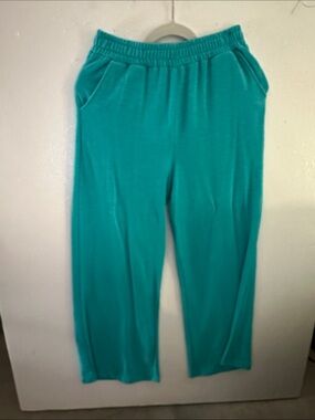 Zenana Outfitters Teal Elastic Waist Pull-On Pants